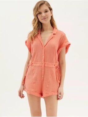 Urban outfitters Out From Under Peach Rosie Playsuit Size XS